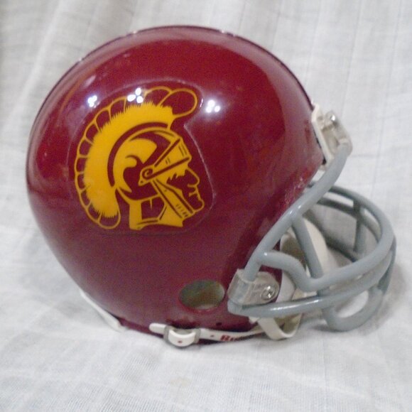University Southern California USC Trojans NCAA Riddell Mini Football Helmet - Picture 3 of 6